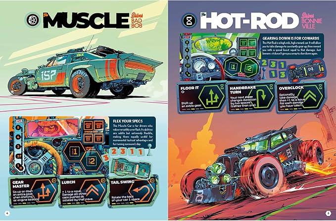 Rebellion Unplugged: Joyride: Survival of The Fastest - Car Combat Board Game Battle On Maps &amp Racetracks Ages 12+ 2-4 Players
