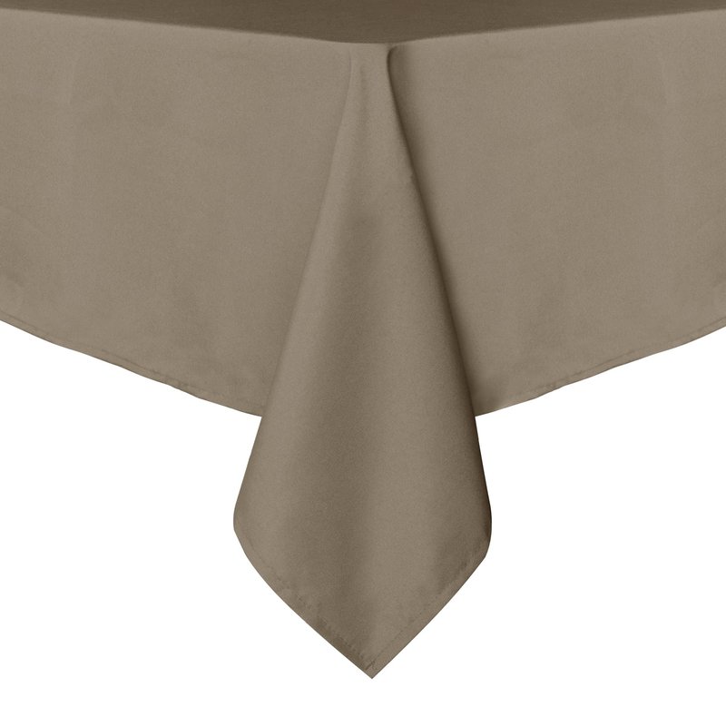 sancua Rectangle Tablecloth - 54 x 78 Inch - Stain and Wrinkle Resistant Washable Polyester Table Cloth, Decorative Fabric Table Cover for Dining Tables, Buffet Parties and Camping, Taupe