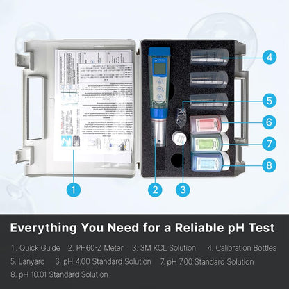 APERA INSTRUMENTS AI3711 PH60-Z Bluetooth Smart pH Tester Powered by ZenTest Mobile App with Cloud-Based Datalogger
