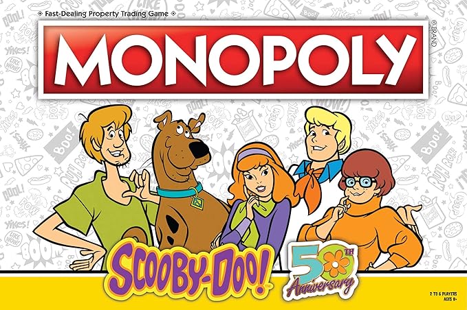 USAOPOLY Monopoly Scooby-Doo! Board Game | Official Merchandise Based on the Popular Cartoon | Classic Monopoly Game Featuring Characters