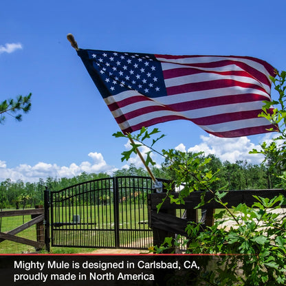 Mighty Mule MM271 Automatic Gate Opener, Solar Ready, Comes with Gate Opener Remote and More-Up to 12ft Long or 300lb, Black, 1 Gate Opener Kit