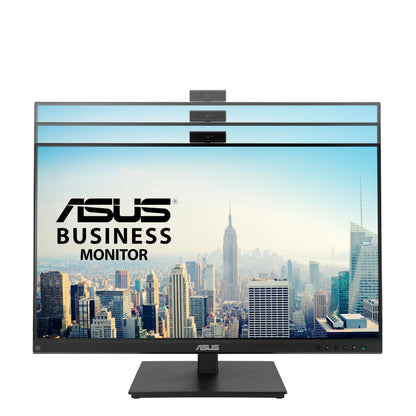 ASUS 27” 1080P Video Conference Monitor (BE279QSK) - Full HD, IPS, Built-in Adjustable 2MP Webcam, Mic Array, Speakers, Eye Care, Wall Mountable, Frameless, HDMI, DisplayPort, VGA, Height Adjustable