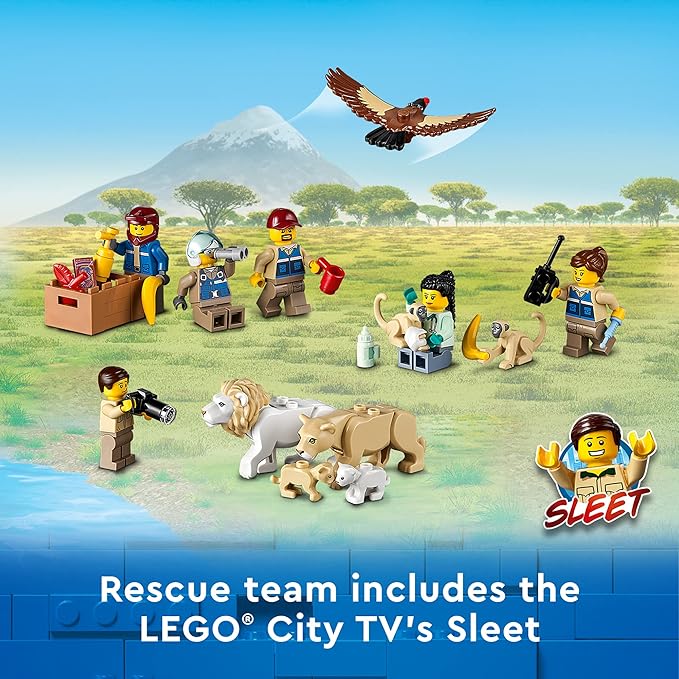 LEGO City Wildlife Rescue Camp 60307 Building Kit Animal Playset Top Toy for Kids Aged 6 and Up New 2021 (503 Pieces)