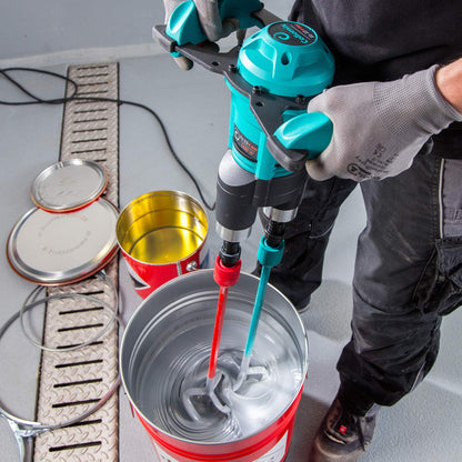 COLLOMIX Paddle Mixer - 110V, 1.9 HP Portable Concrete Mixing Drill with Double Action Mixing & HEXAFIX Paddle Connection - Xo55R