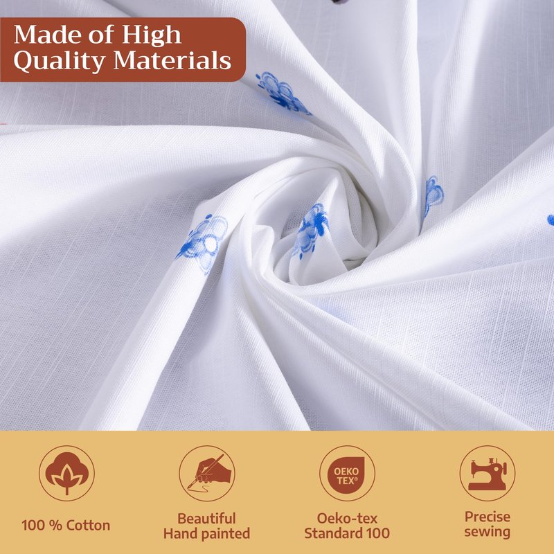 Maison d' Hermine Table Cloth Rectangle Table 100% Cotton 70 x 120 Inches Tablecloth Reusable Decorative for Dining Kitchen Room Farmhouse Home Gifts for Mothers Day Spring Summer - Amsterdam Canals
