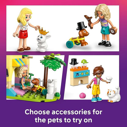 LEGO Friends Pet Accessories Shop Pretend Play Set - Building Toy for Kids Girls and Boys Ages 6+ - with 3 Minidolls Toy Dog Cat &amp Rabbit - Gift Idea for Birthday - 42650