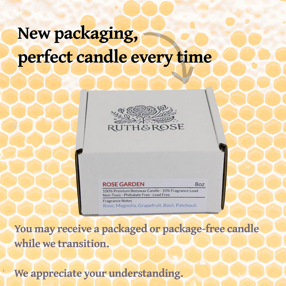 RUTH & ROSE Enchanted Forest Scented Candle, 100% Beeswax Candle for Home, 8oz, +65 Hours Burn Time, Aromatherapy Non Toxic Candles, Gift for Women & Men, Made in USA, Perfect for Travel or Gifting