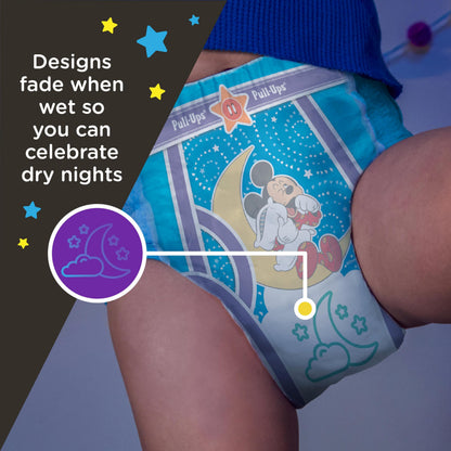 Pull-Ups Boys' Night-Time Potty Training Pants, Size 4T-5T Overnight Training Underwear (38-50 lbs), 52 Ct