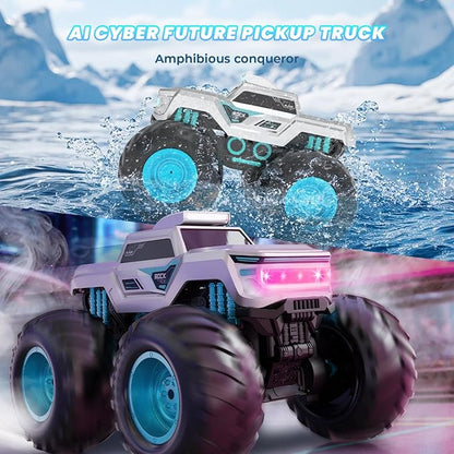 Children's Remote Control Car: Cyberpunk 4WD Off-Road Amphibious Standard Version