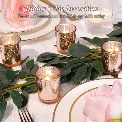 12pcs Floating Candle Vases and 24pcs Tealight Candle Holder, Glass Centerpieces for Tables, Hurricane Candle Holders for Table, Home Décor