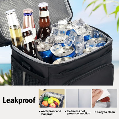 JOINGO Tactical Lunch Box for Men & Women – Expandable 16L Double Deck Insulated Cooler Bag for Work, Construction & 12-Hour Shifts – Heavy Duty Leakproof Large Meal Prep Tote with Shoulder Strap
