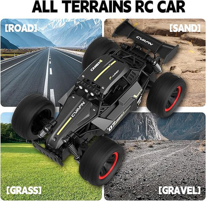 Remote Control Car for Boys 8-12 1:16 Scale Metal Shell RC Monster Truck 25+ KM/H Fast Off Road RC Cars with LED Lights All Terrain Electric Toy Vehicle Birthday Gifts for Kids Boys Girls 6-12
