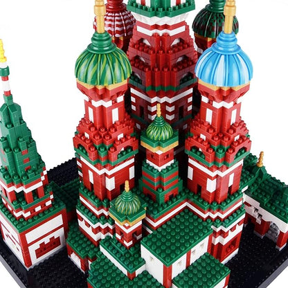 Building Block Set Saint Basil's Cathedral Architecture Model Micro Mini Blocks Educational Mini Blocks 4300 PCS