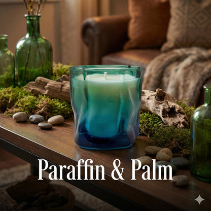 Signature Scent Ombre Jar Candle 4.5oz – CW Studio Hand-Poured Palm & Paraffin Wax, Up to 23 Hour Burn, Dust Cover Lid, Clean Burn Home Decor & Gift