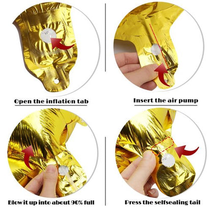 Gold Number 17 Balloon 40 inch, 17 Number Balloons, 17th Gold Birthday Decorations, 17 Year Old Girls Boys Golden Party Supplies