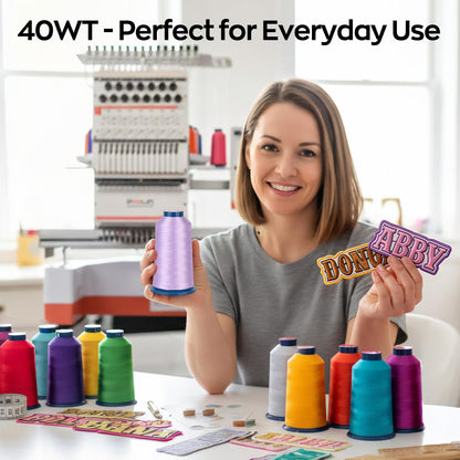 3D Embroidery Puffy Foam+ Cut Away Stabilizer 12" x 50 +60 Colors Embroidery Thread+ Magsnap Bobbins