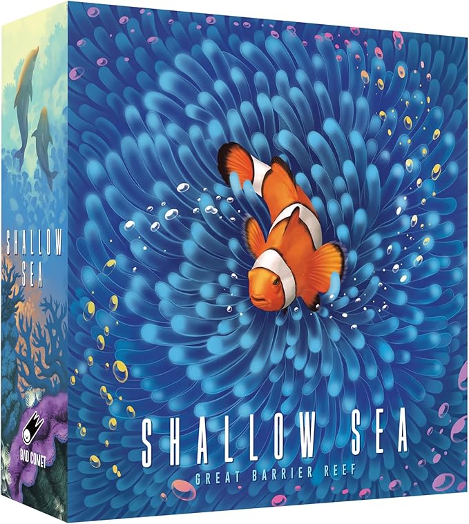 Shallow Sea Board Game – Strategy Tile-Placement Game for Adults &amp Families | 1–4 Players 30–45 Min Play | Build Coral Reef Ecosystem Ocean Puzzle Game Nature-Inspired