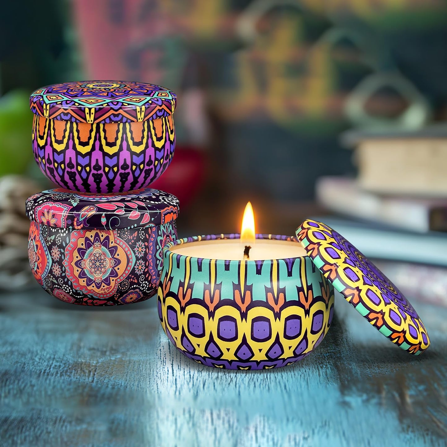 Scented Candles Gift Set, 12 Pack Candles for Home Scented, 300 Hour Long Lasting Soy Candle, Birthday Gifts for Women, Aromatherapy Candle for Stress Relief, Relaxation, Bath, Yoga