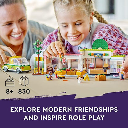 LEGO Friends Organic Grocery Store 41729 Supermarket Toy Shop for Girls and Boys 8 Plus Years Old Playset with Truck &amp 4 Mini-Dolls