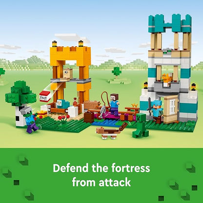 LEGO Minecraft The Crafting Box 4.0 Building Toy - Pretend Playset for Boys &amp Girls Ages 8+ - Gift for Birthdays - Minecraft Toy for Kids &amp Video Game Fan - 21249