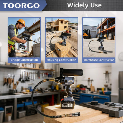 TOORGO Electric Hydraulic Pump, ZG3/8" Oil Outlet, 2.3 ft Pipe,10000 Psi Rechargeable Portable Hydraulic Pump for Hydraulic Jack or Hydraulic Tool