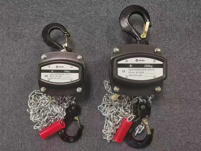 Mode Manual Hand Lifting Chain Block Hoist 2 Pieces 1TON 2200LBS Capacity with 30ft. Chain¡