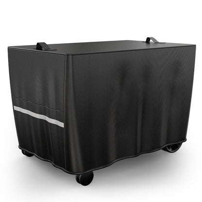 BBQMall Pizza Oven Cart Table Cover, 53 x 26 x 28 in Outdoor Grill Table Cover with 600D Weather-Resistant Fabric and Drawstring, Patio BBQ Prep Table Cover for Rolling Kitchen Cart