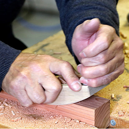 KAKURI Compass Plane 42mm Curved Sole Plane for Woodworking, Japanese Hand Plane KANNA Wood Circular Plane Tool for Smoothing Round Surface, Made in JAPAN