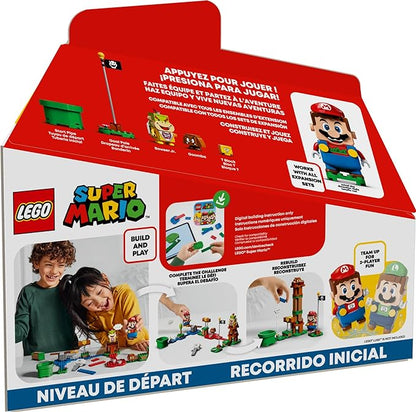 LEGO Super Mario Adventures with Mario Starter Course Set Buildable Toy Game Birthday Gift for Super Mario Bros. Fans and Kids Ages 6 and Up with Interactive Mario Figure and Bowser Jr. 71360