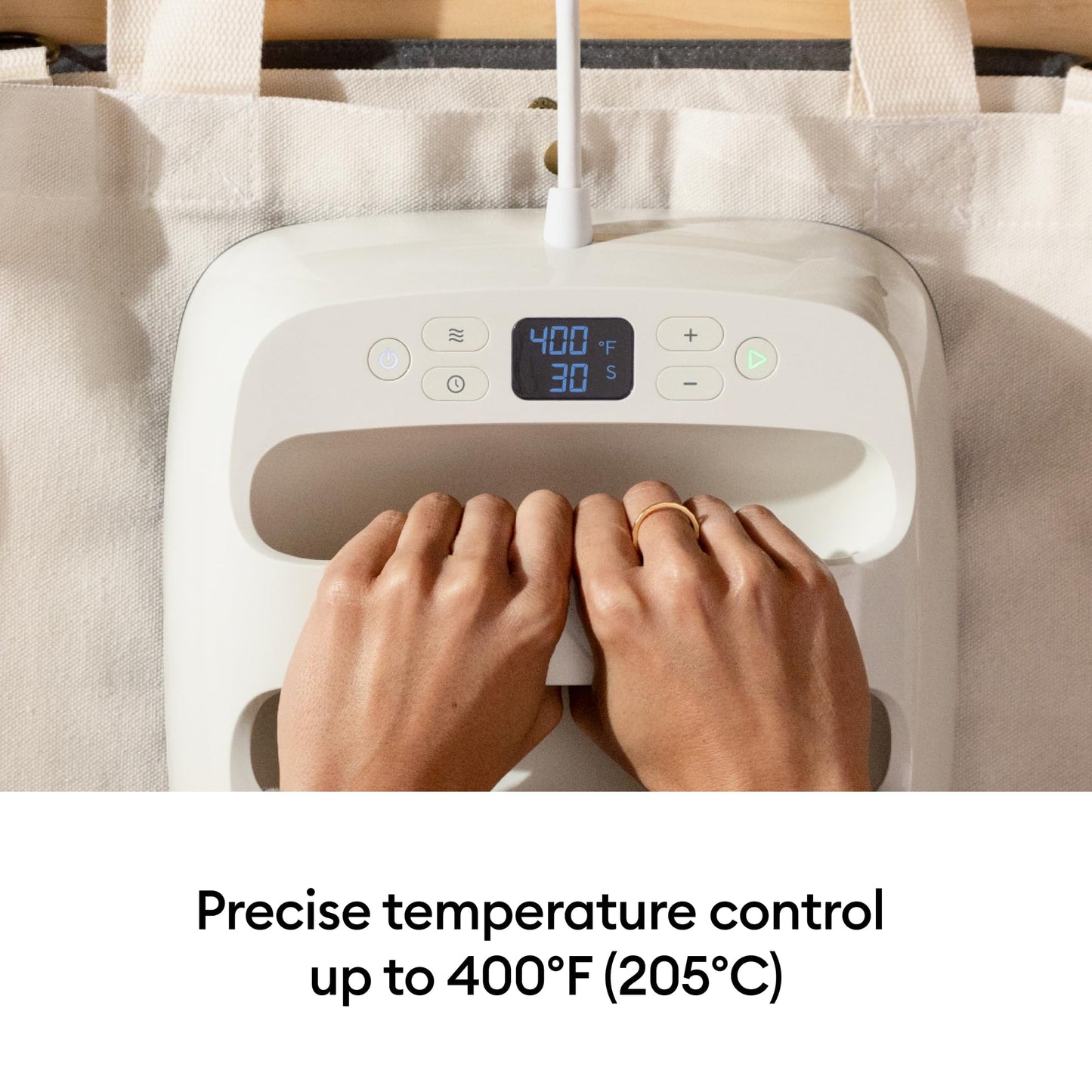 Cricut EasyPress 2 (SE) – 9 in x 9 in Heat Press + Cricut EasyPress Mat, 12 in x 12 in - Heat Transfer Machine for T-Shirts, Tote Bags, Baby Clothes, Decor, & More - Easy to Use - Taupe