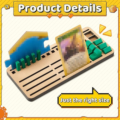 4 Pcs Game Piece Holders Compatible with Catan Board Game Card Tray Organizer