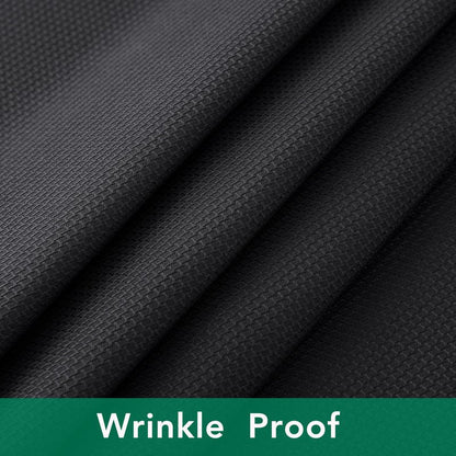 Biscaynebay Textured Fabric Square Tablecloths 70x70 Inches, Black Water Resistant Spill Proof Card Table Cloth Folding Table Cover for Dining, Kitchen, Wedding and Parties, Machine Washable