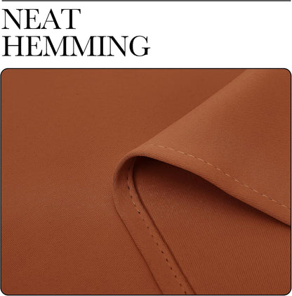 NICETOWN Burnt Orange Blackout Curtains - Thermal Insulated Drapes, 1 Pair, 29 x 40 Inches