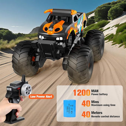 Remote Control Car Monster Truck Toys4WD Waterproof Off-Road RC Cars for All terrian1:16 Amphibious Hobby Pick-up Truck Toy Vehicle Gifts for Boys Girls Presents Age 8 9 10 11 12+