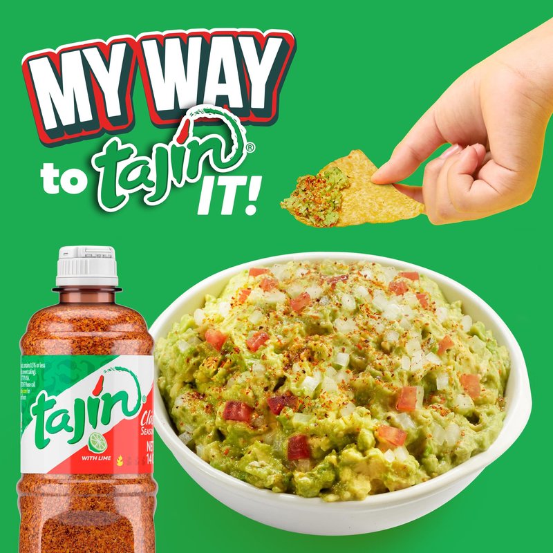 Tajin Clásico Seasoning, Authentic Mexican Chili Lime Spice Blend for Fruit, Snacks, Tacos, and Cocktails, Zesty Flavor Enhancer, 14 oz (Pack of 12)