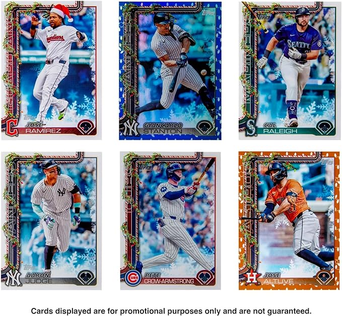 2025 Topps MLB Holiday Baseball Trading Card Tin