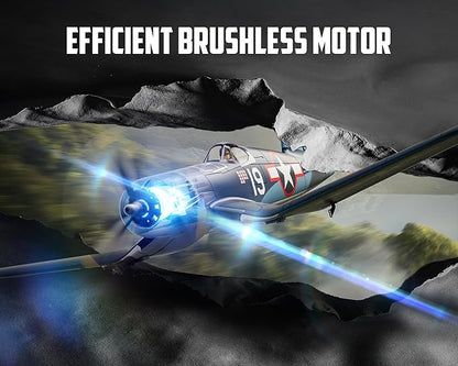 volantexrc Brushless RC Plane 4 Channel Remote Control Airplanes with 6-Axis Gyro3 Modes &amp Aerobatics 2.4GHz Radio Controlled Aircraft for Beginners &amp Adults