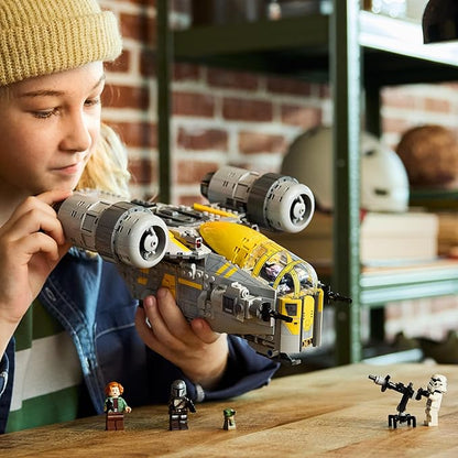 LEGO Star Wars: The Mandalorian and Grogu The Razor Crest Building Toy - Build and Display Set for Boys &amp Girls Ages 10+ - Star Wars Gifts for Birthdays &amp Fans - 75447