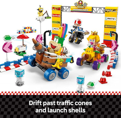 LEGO Super Mario: Mario Kart Baby Peach &amp Grand Prix Set Home Circuit - Nintendo Toy Building Set for Kids Girls and Boys Ages 8+ - Collectible Toy - Gift Idea for Birthdays - 72036