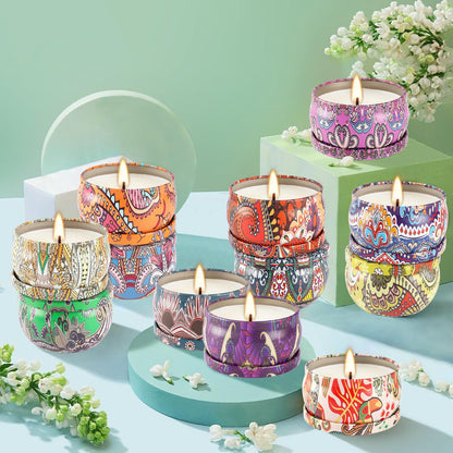 CLTNIKET Scented Candle Gifts Set 36 Pack Soy Wax Travel Tin Jar Candles for Home 2.5 OZ Scented Candles for Mom for Christmas, Birthday, Thanksgiving, Mother's Day.