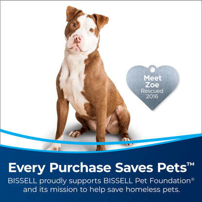Bissell CleanView Swivel Pet Upright Vacuum, Swivel Steering for Maneuverability, Triple Action Brush Roll for Pet Hair, Large Capacity Dirt Tank & Scatter-Free Tech, 2252
