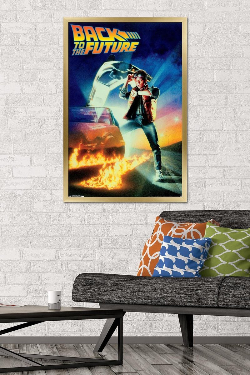 Trends International Back to the Future - One Sheet Wall Poster, 22.375" x 34", Gold Framed Version
