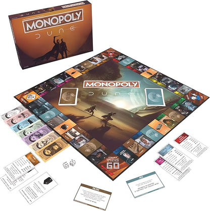 Monopoly: Dune | Play as The Ducal Ring Crysknife Gom Jabbar &amp More |Officially Licensed Collectible Game Based on The Movie Dune