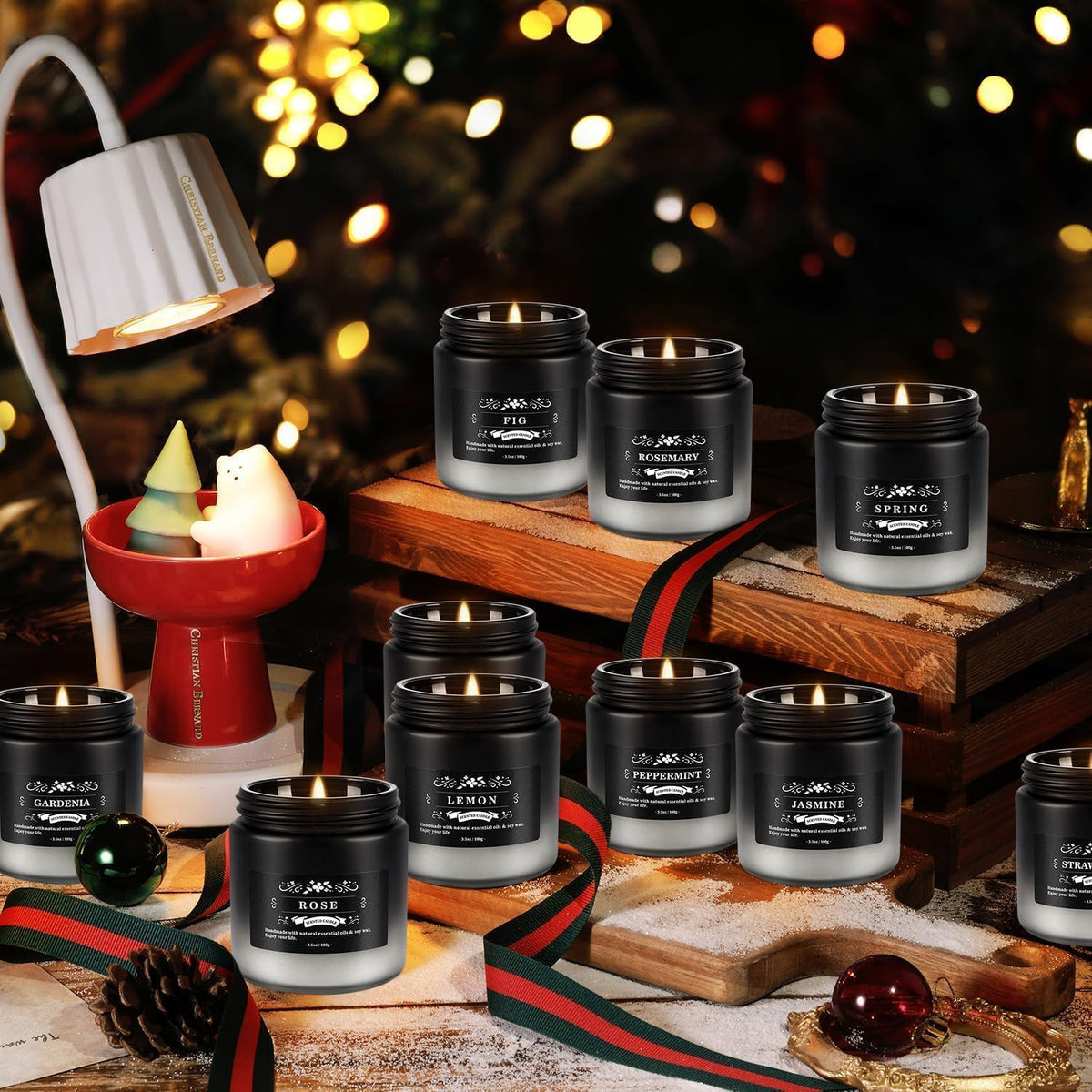 12 Pack Scented Candles Gift Set for Men Women - 3.5oz Soy Blend Jar Candles, 150+ Hours Long Lasting Aromatherapy Candle, Gifts for Mom Dad Husband Boyfriend, Mother's Day Birthday Valentine Christma