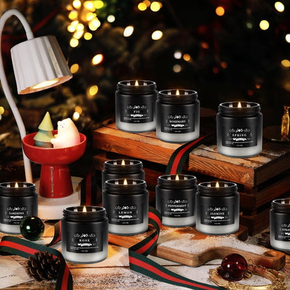 12 Pack Scented Candles Gift Set for Men Women - 3.5oz Soy Blend Jar Candles, 150+ Hours Long Lasting Aromatherapy Candle, Gifts for Mom Dad Husband Boyfriend, Mother's Day Birthday Valentine Christma