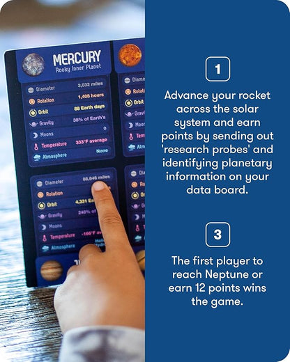 SimplyFun Planet Voyagers - Astronomy Children’s Game - Helps Teach Reading &amp Science Skills - 3rd to 5th Grade Level - 2-5 Players for Ages 8 &amp Up