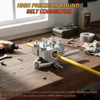 PU Round Belt Welding Machine Set, 110V 200W Electric Polyurethane Belt Soldering Iron with Pliers & Scissors, 150-400℃ Belt Welder Tool Set for PU Belt V-Belt Plastic Joint Fusing Bonding