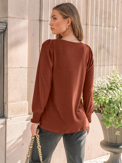 AUTOMET Long Sleeve Shirts Women fall fashion 2025 Business Casual Top Trendy Dressy Blouse Cute Work Old Money Peplum Babydoll Tee T Tshirt Ladies Tunic Clothes Teacher School Outfit Western Clothing