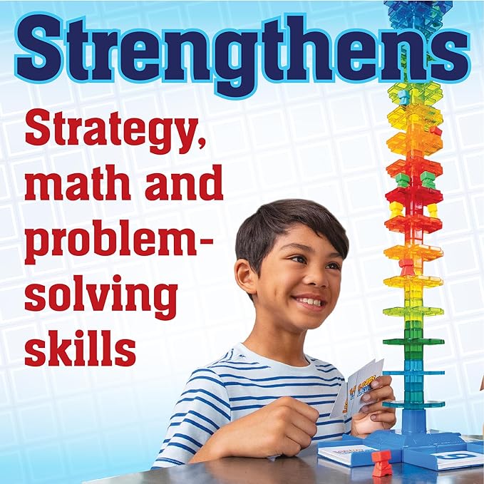 MindWare Leaps and Ledges Strategy Game - Ages 8+ - Fun Party Game and Family Game Night Activity for Kids Teens and Adults - 2 to 4 Players