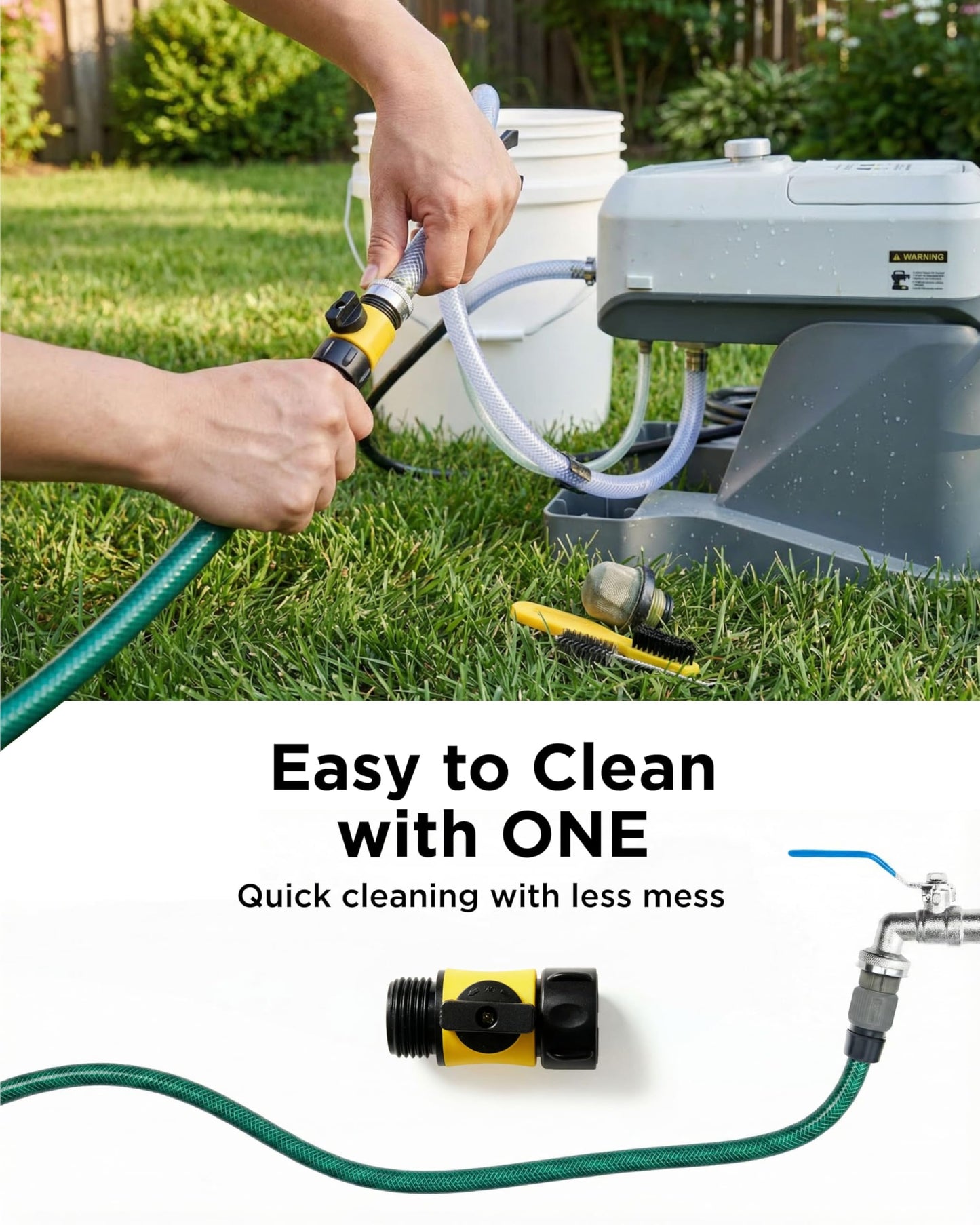 InoKraft ONE Airless Paint Sprayer, One-Button Easy Control, Pro Finish with Minimal Overspray, Thinning-Free & High Efficiency for DIY Home Interior, Exterior, Fences & Decks, All in One Kit
